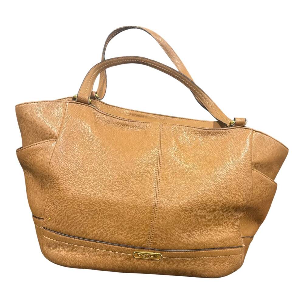 Coach Leather Tote Bag Brown F23284 Carryall Handbag Purse